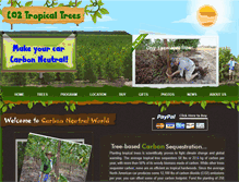 Tablet Screenshot of co2tropicaltrees.com